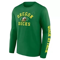 NCAA Fanatics Apple Oregon Ducks Modern Arch 2-Hit Long Sleeve T-Shirt