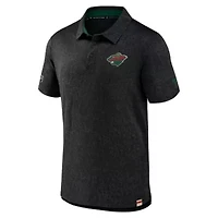 NHL Fanatics Minnesota Wild Authentic Pro Jacquard Polo