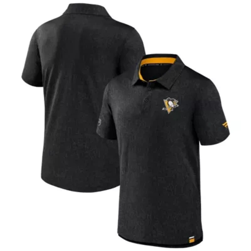 NHL Fanatics Pittsburgh Penguins Authentic Pro Jacquard Polo