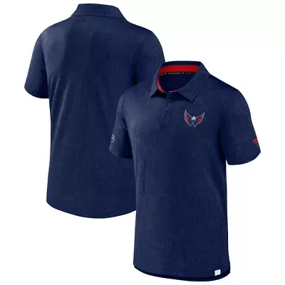 NHL Fanatics Washington Capitals Authentic Pro Jacquard Polo