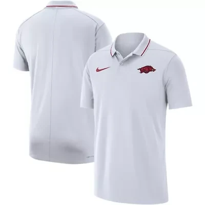NCAA Nike Arkansas Razorbacks 2023 Coaches Performance Polo