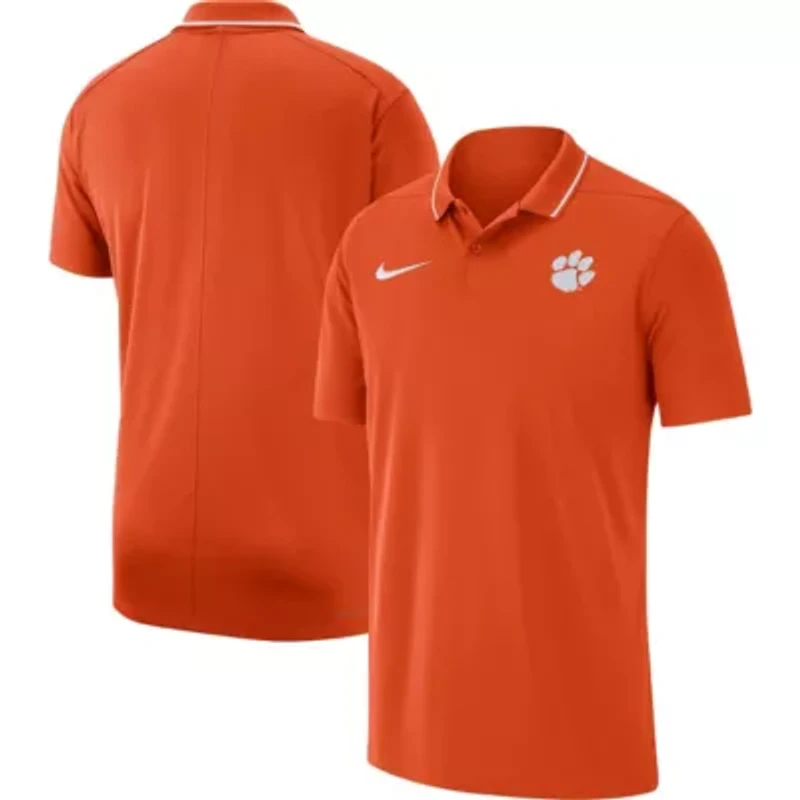 NCAA Nike Clemson Tigers 2023 Coaches Performance Polo
