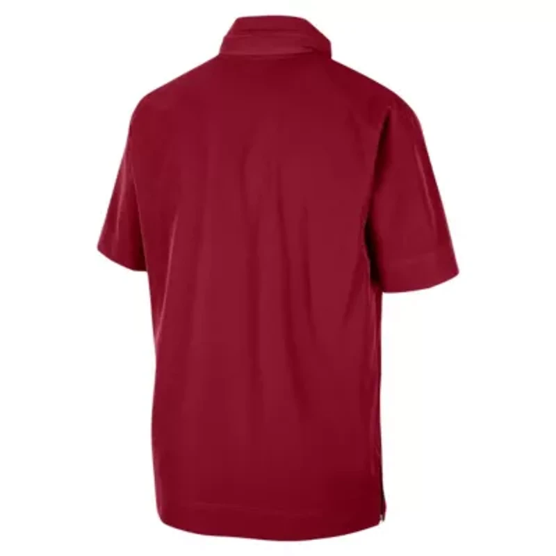 Alabama Crimson Tide NCAA Nike Coaches Half-Zip Short Sleeve Jacket