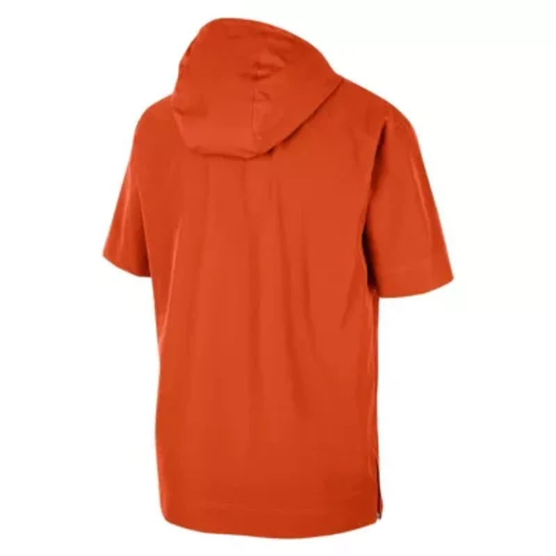 NCAA Nike Clemson Tigers Coaches Half-Zip Short Sleeve Jacket