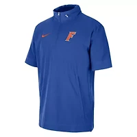 NCAA Nike Florida Gators Coaches Half-Zip Short Sleeve Jacket