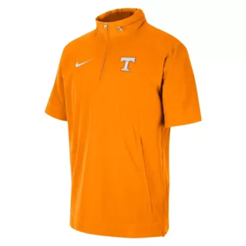 NCAA Nike Tennessee Volunteers Coaches Half-Zip Short Sleeve Jacket