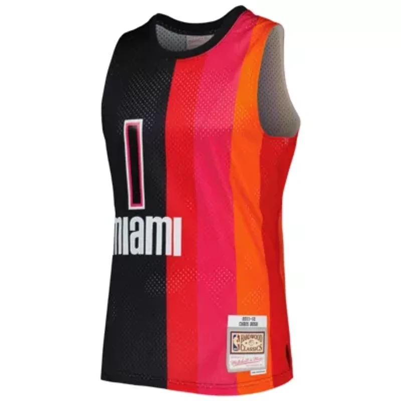NBA Chris Bosh Miami Heat Hardwood Classics 2011/12 Split Swingman Jersey