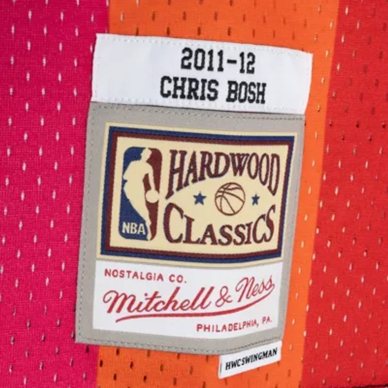 NBA Chris Bosh Miami Heat Hardwood Classics 2011/12 Split Swingman Jersey