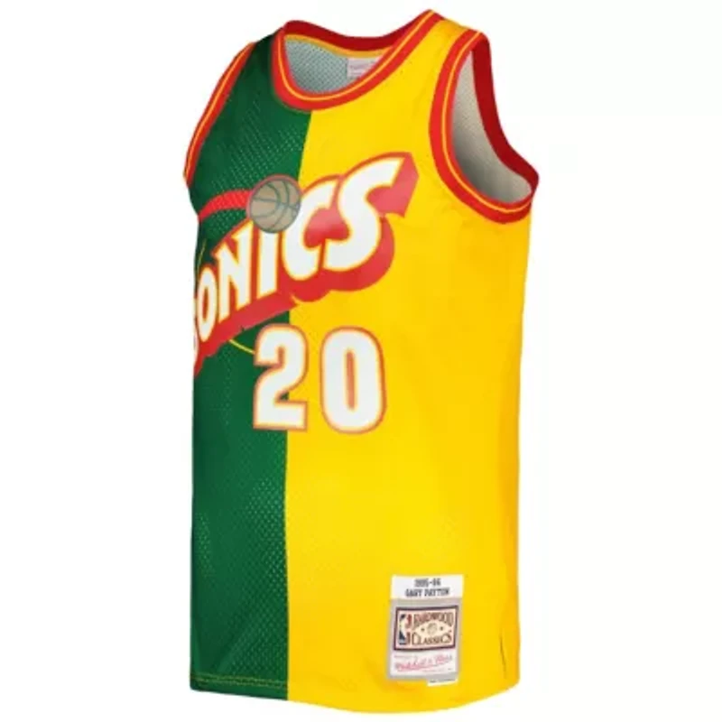 Hardwood Classic Teams Gary Payton Seattle SuperSonics Classics 1995/96 Split Swingman Jersey