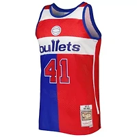 Hardwood Classic Teams Wes Unseld Blue/Red Washington Bullets Classics 1977/78 Split Swingman Jersey