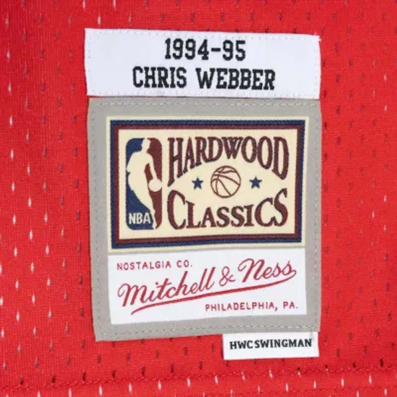 Hardwood Classic Teams Chris Webber Blue/Red Washington Bullets Classics 1994/95 Split Swingman Jersey