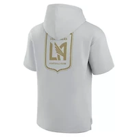 MLS Unisex Fanatics LAFC Elements Super Soft Fleece Short Sleeve Pullover Hoodie