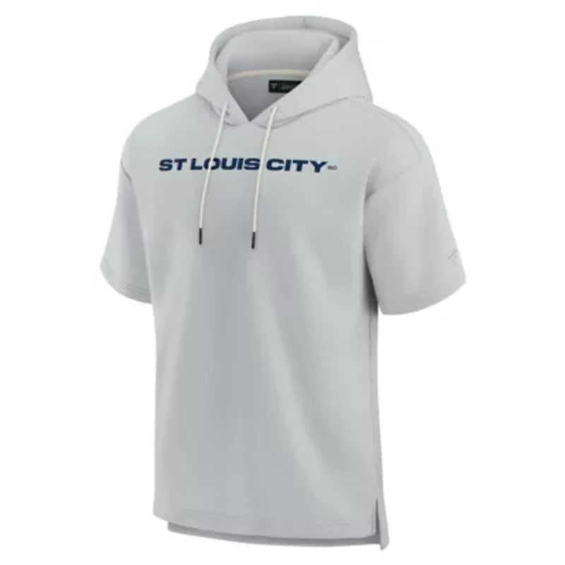 MLS Unisex Fanatics St. Louis City SC Elements Super Soft Fleece Short Sleeve Pullover Hoodie