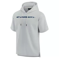 MLS Unisex Fanatics St. Louis City SC Elements Super Soft Fleece Short Sleeve Pullover Hoodie