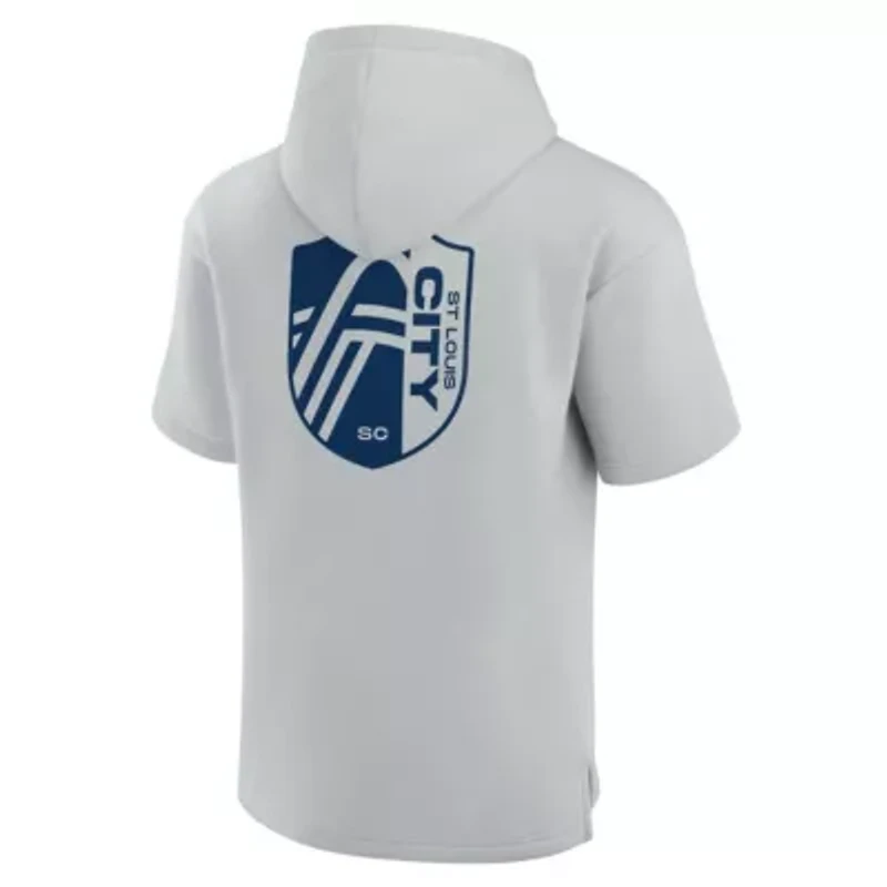 MLS Unisex Fanatics St. Louis City SC Elements Super Soft Fleece Short Sleeve Pullover Hoodie