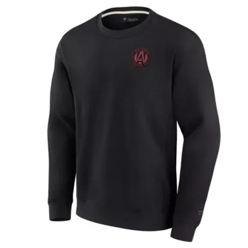 MLS Unisex Fanatics Atlanta United FC Super Soft Pullover Crew Sweatshirt
