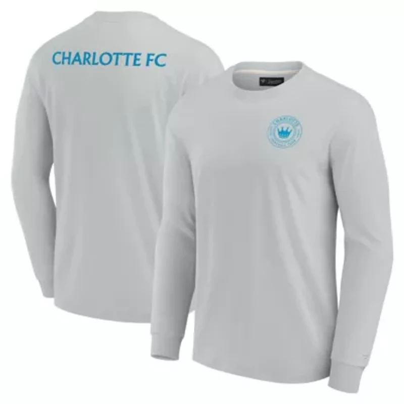MLS Unisex Fanatics Charlotte FC Elements Super Soft Long Sleeve T-Shirt