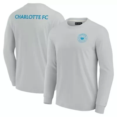 MLS Unisex Fanatics Charlotte FC Elements Super Soft Long Sleeve T-Shirt