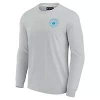 MLS Unisex Fanatics Charlotte FC Elements Super Soft Long Sleeve T-Shirt