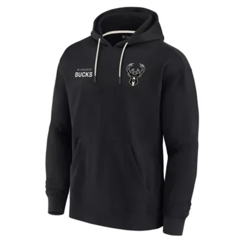 NBA Unisex Fanatics Milwaukee Bucks Elements Super Soft Fleece Pullover Hoodie