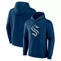 NHL Fanatics Deep Sea Seattle Kraken Primary Logo Pullover Hoodie