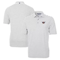 NCAA Auburn Tigers Big & Tall Team Logo Virtue Eco Pique Stripe Recycled Polo