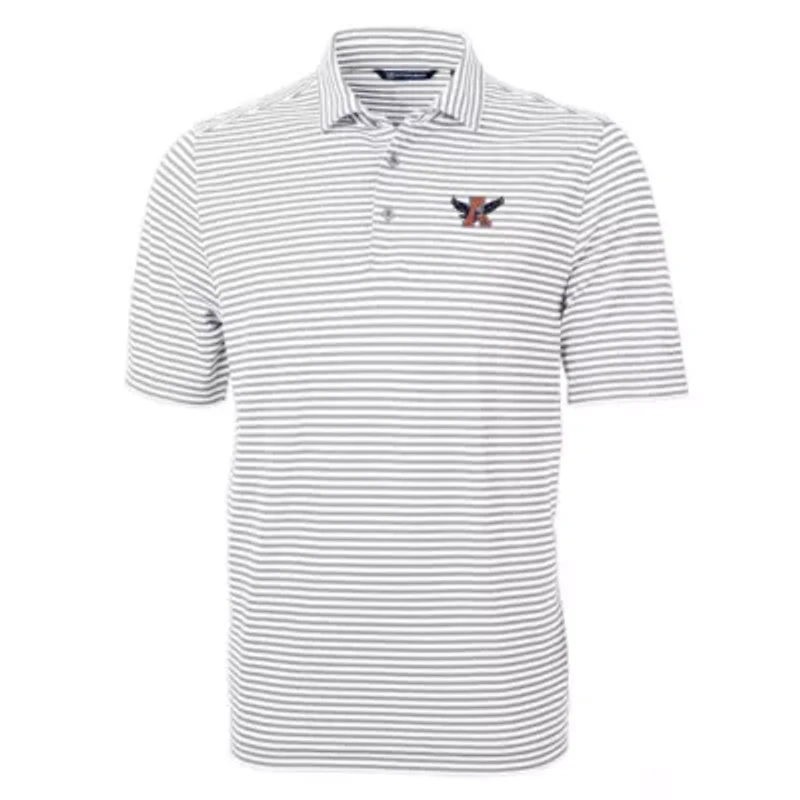 NCAA Auburn Tigers Big & Tall Team Logo Virtue Eco Pique Stripe Recycled Polo