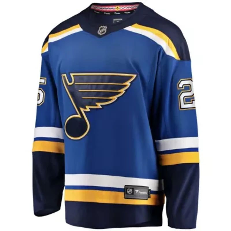 NHL Fanatics Jordan Kyrou St. Louis Blues Home Team Breakaway Player Jersey