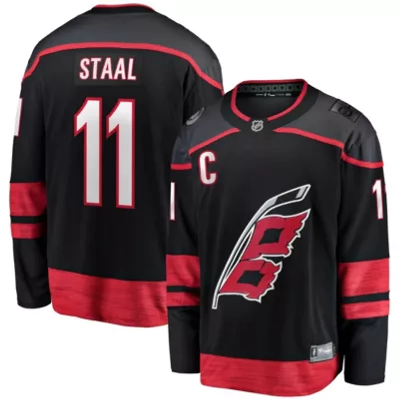 NHL Fanatics Jordan Staal Carolina Hurricanes Home Captain Patch Breakaway Player Jersey
