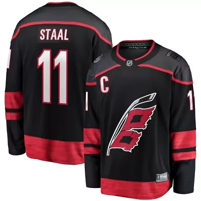 NHL Fanatics Jordan Staal Carolina Hurricanes Home Captain Patch Breakaway Player Jersey