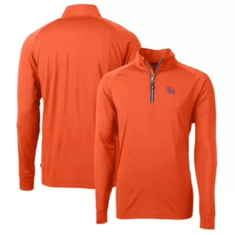 NCAA Clemson Tigers Adapt Eco Knit Stretch Recycled Quarter-Zip Pullover Top