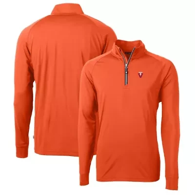 NCAA Virginia Tech Hokies Adapt Eco Knit Stretch Recycled Quarter-Zip Pullover Top