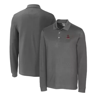 Alabama Crimson Tide NCAA Advantage Tri-Blend Pique Long Sleeve Polo