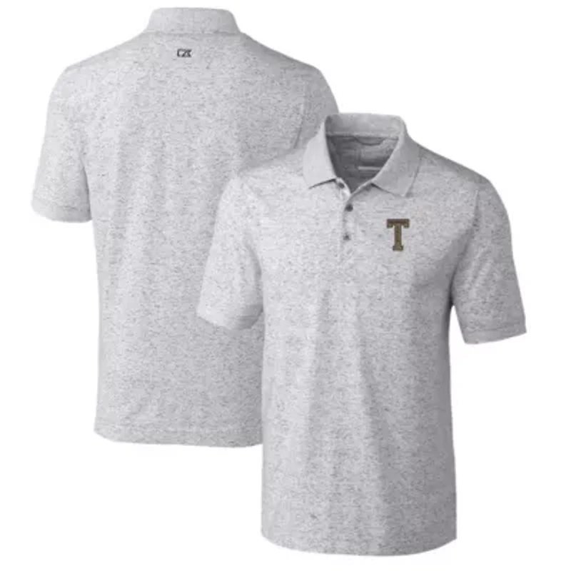 Georgia Tech Yellow Jackets NCAA Advantage Space Dye Tri-Blend Polo