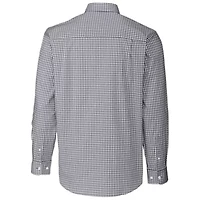 NCAA Clemson Tigers Easy Care Stretch Gingham Long Sleeve Button-Down Shirt