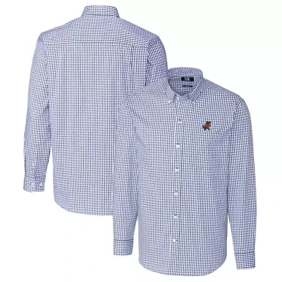 NCAA Florida Gators Easy Care Stretch Gingham Long Sleeve Button-Down Shirt