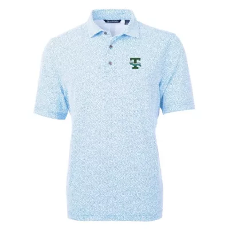 Tulane Green Wave NCAA Light Virtue Eco Pique Botanical Recycled Polo