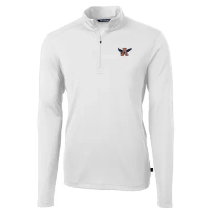 NCAA Auburn Tigers Virtue Eco Pique Recycled Quarter-Zip Pullover Top