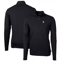 NCAA Virginia Tech Hokies Virtue Eco Pique Recycled Quarter-Zip Pullover Top