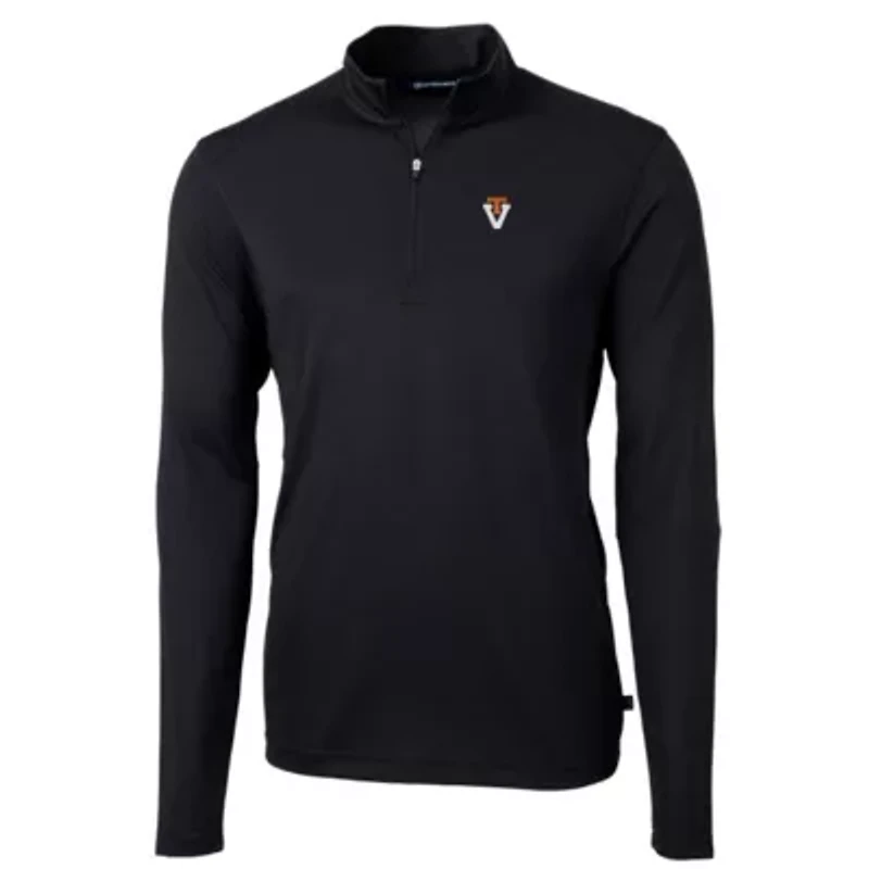 NCAA Virginia Tech Hokies Virtue Eco Pique Recycled Quarter-Zip Pullover Top