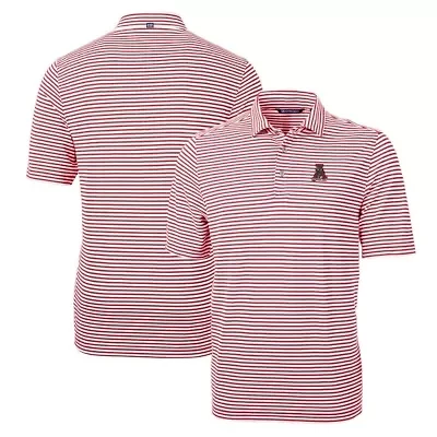 Alabama Crimson Tide NCAA Throwback Logo Virtue Eco Pique Stripe Recycled Polo