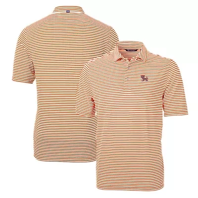 NCAA Clemson Tigers Throwback Logo Virtue Eco Pique Stripe Recycled Polo
