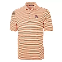 NCAA Clemson Tigers Throwback Logo Virtue Eco Pique Stripe Recycled Polo