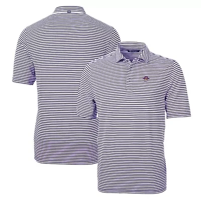 East Carolina Pirates NCAA ECU Throwback Logo Virtue Eco Pique Stripe Recycled Polo