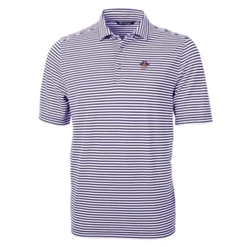 East Carolina Pirates NCAA ECU Throwback Logo Virtue Eco Pique Stripe Recycled Polo