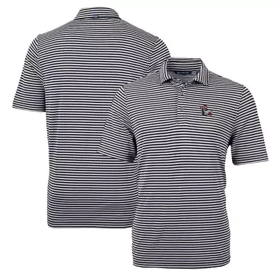 NCAA NC State Wolfpack Throwback Logo Virtue Eco Pique Stripe Recycled Polo
