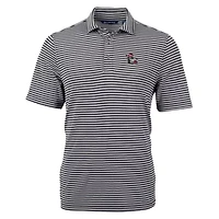 NCAA NC State Wolfpack Throwback Logo Virtue Eco Pique Stripe Recycled Polo