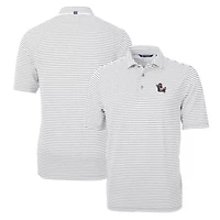 NCAA NC State Wolfpack Throwback Logo Virtue Eco Pique Stripe Recycled Polo