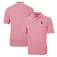 NCAA NC State Wolfpack Throwback Logo Virtue Eco Pique Stripe Recycled Polo
