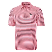 NCAA NC State Wolfpack Throwback Logo Virtue Eco Pique Stripe Recycled Polo